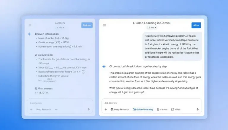 Google запускает ИИ-репетитора Guided Learning: новый подход к обучению