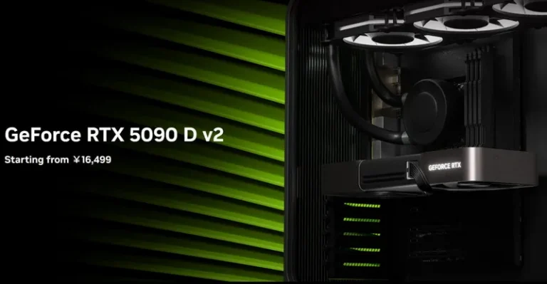 Новая GeForce RTX 5090D V2: Флагман для Китая с ограниченной памятью