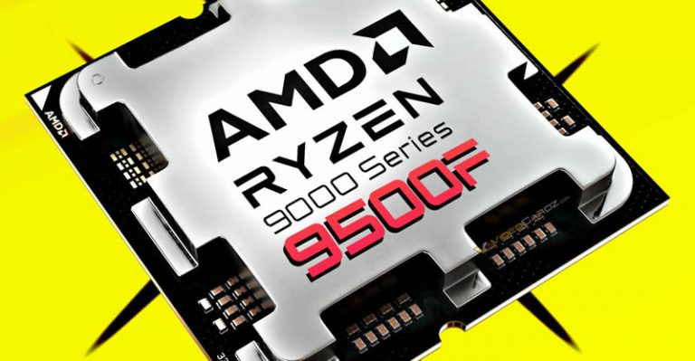 Ryzen 5 9500F: Доступный процессор на базе Zen 5 без встроенной графики