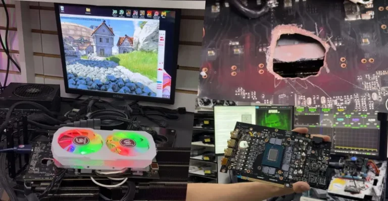 Необычный ремонт: как энтузиасты восстановили GeForce RTX 5070 Ti с помощью AMD Radeon RX 580