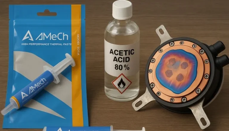 Вредные свойства дешёвой термопасты AMECH SGT-4: угроза для процессоров и здоровья пользователей