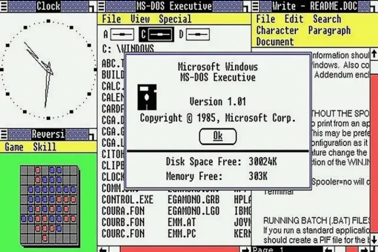 40 лет Windows: Путешествие от 256 Кбайт до современных технологий