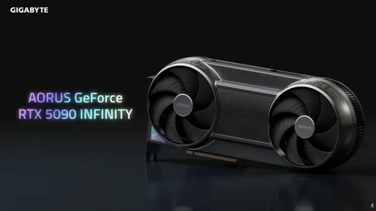 Gigabyte представляет GeForce RTX 5090 Infinity: инновационный дизайн и скрытая система охлаждения